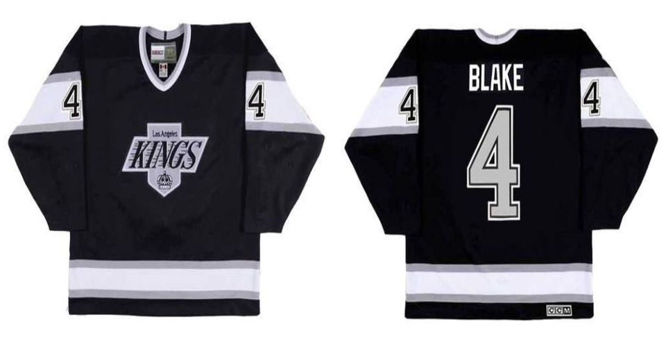 2019 Men Los Angeles Kings 4 Blake Black CCM NHL jerseys